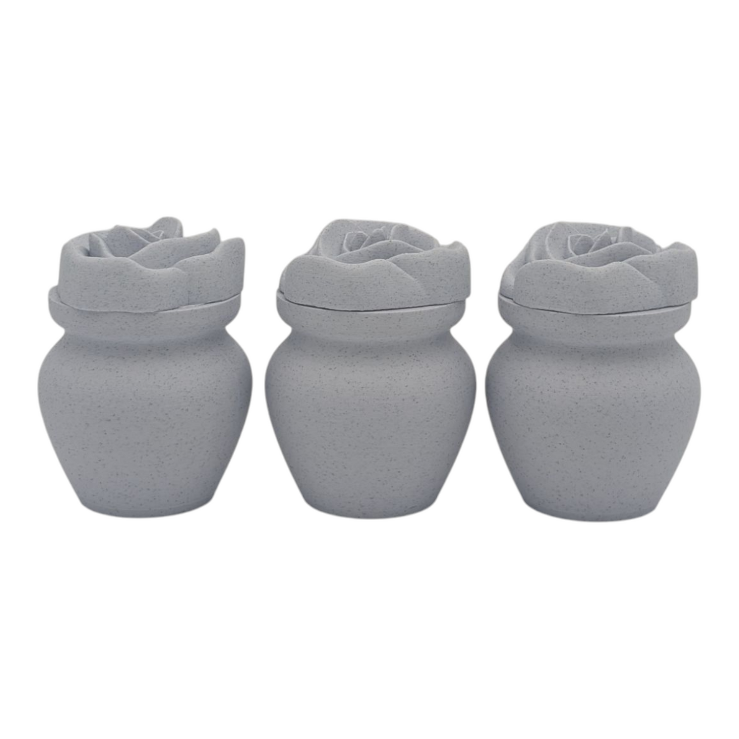 Marble Biodegradable Urn with Rose Lid
