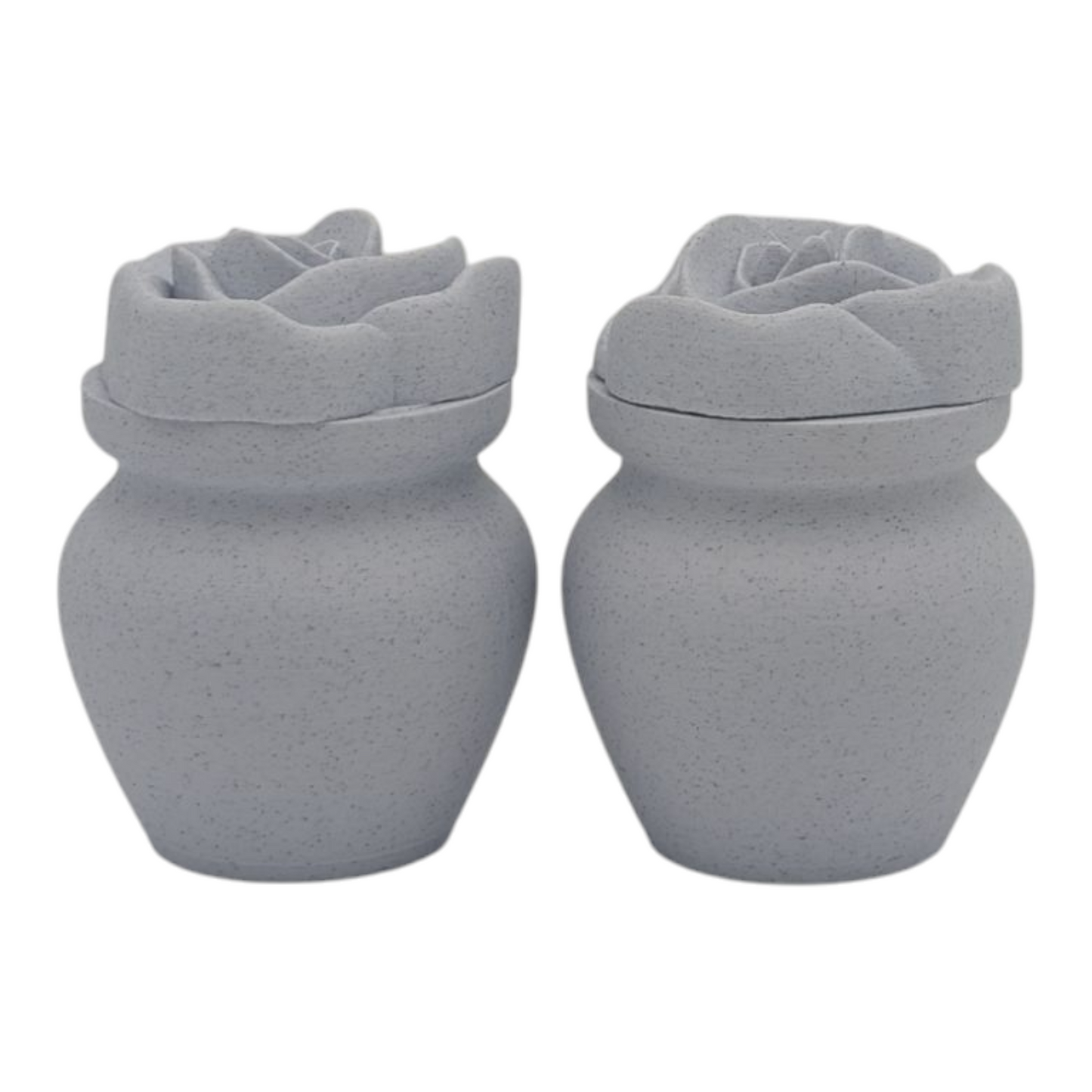 Marble Biodegradable Urn with Rose Lid