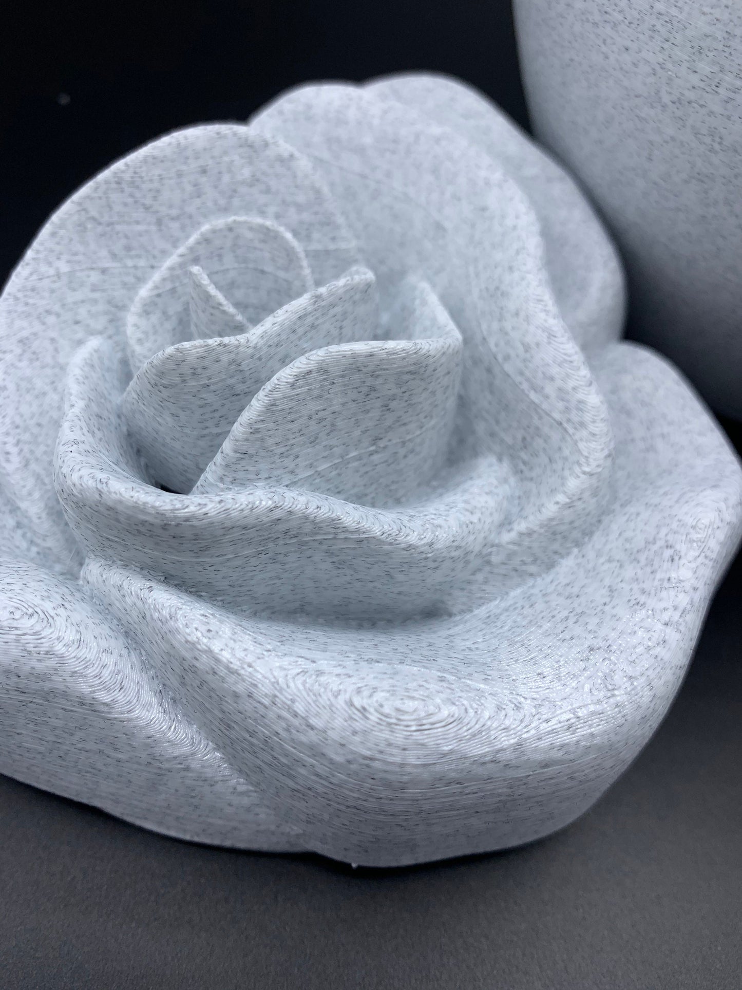 Marble Biodegradable Urn with Rose Lid